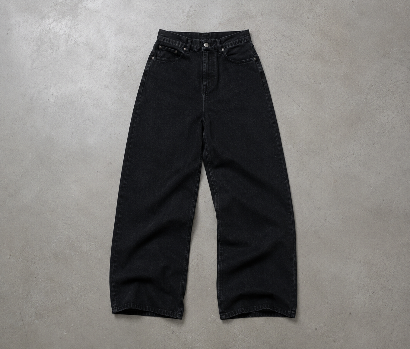 MEN'S BLACK BAGGY FIT DENIM JEANS