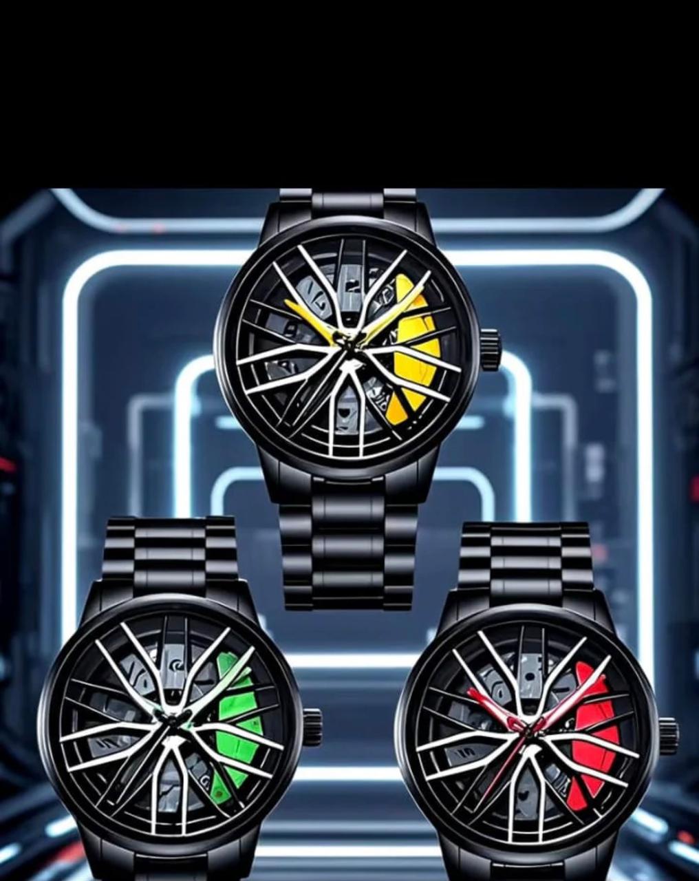 E.SIGNATURE WHEEL WATCH FOR CAR LOVERS