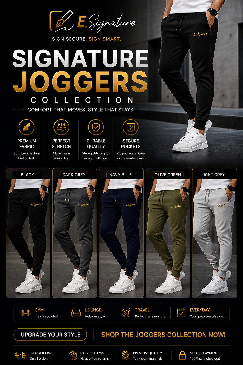 THE SIGNATURE JOGGERS COLLECTION