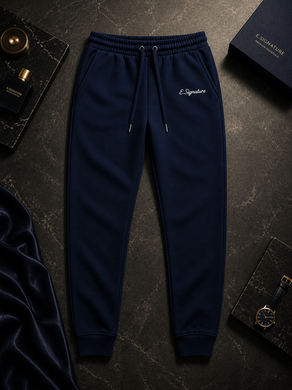 THE SIGNATURE POLO BLUE JOGGERS
