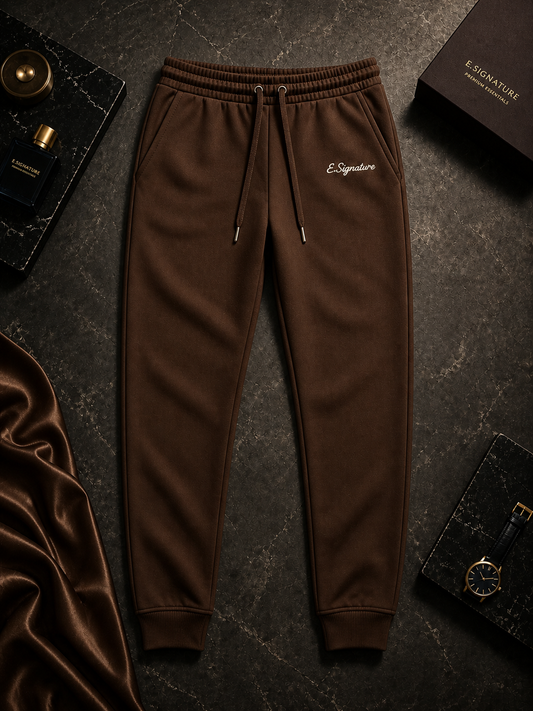 THE SIGNATURE POLO BROWN JOGGERS