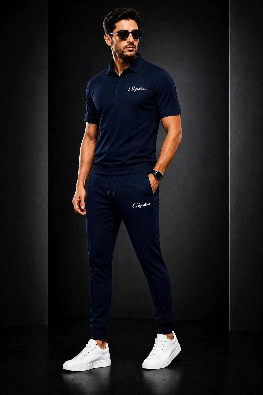 THE SIGNATURE NAVY TRACK SUIT