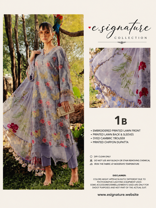 E.SIGNATURE WHITE&RED FLORAL EMBRODIERED 3-PIECE SET
