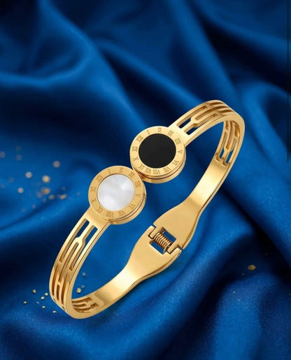 E.SIGNATURE PREMIUM GOLD PLATED BUTTERFLY & FLORAL CHARM BANGLE NEW DESGINS FOR GIRLS