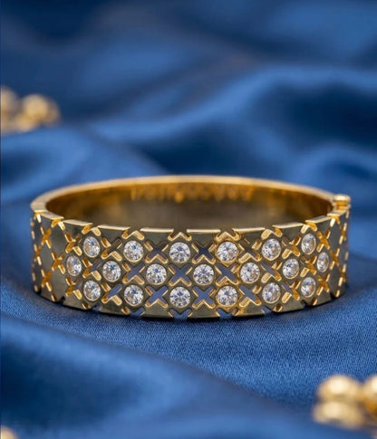 E.SIGNATURE PREMIUM GOLD PLATED BUTTERFLY & FLORAL CHARM BANGLE NEW DESGINS FOR GIRLS