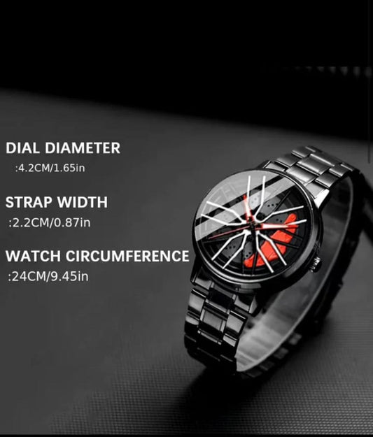 E.SIGNATURE WHEEL WATCH FOR CAR LOVERS