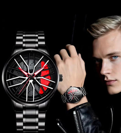 E.SIGNATURE WHEEL WATCH FOR CAR LOVERS
