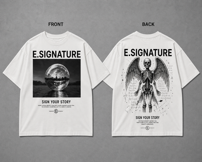 E.SIGNATURE ANGELIC GUARDIAN GRAPHIC T-SHIRT